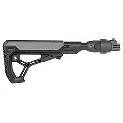 Sklopná teleskopická pažba s absorberem pro AK-47/74 typ GL-CORE s polymerovým kloubem černá