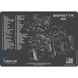 Podložka pro čištění zbraní BERETTA 92 SCHEMATIC CHAR GRAY
