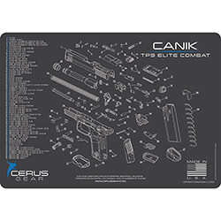 Podložka pro čištění zbraní CANIK TP9 ELITE COMBAT SCHEMATIC CHAR GRAY