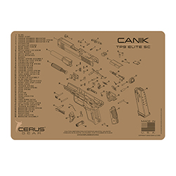 Podložka pro čištění zbraní CANIK TP9 ELITE SC SCHEMATIC COYOTE