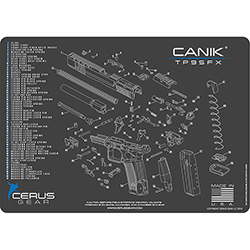 Podložka pro čištění zbraní CANIK TP9 SFX SCHEMATIC CHAR GRAY
