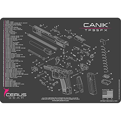 Podložka pro čištění zbraní CANIK TP9 SFX SCHEMATIC PINK