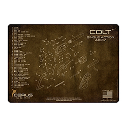 Cerus Gear Cleaning Mat for Colt Revolvers – Vibrant Tan