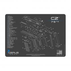 Cerus Gear Cleaning Mat for CZ 75 Pistols – Gray