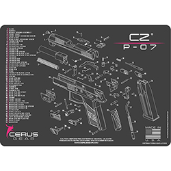 Cerus Gear Cleaning Mat for CZ P-07 Pistols – Pink
