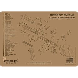 Podložka pro čištění zbraní MAGNUM RESEARCH DESERT EAGLE SCHEAMTIC COYOTE NEW