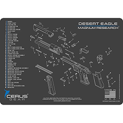 Podložka pro čištění zbraní MAGNUM RESEARCH DESERT EAGLE SCHEAMTIC CHAR GRAY NEW