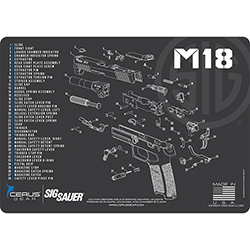 Podložka pro čištění zbraní LICENSED SIG M18 SCHEMATIC CHAR GRAY