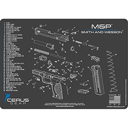 Podložka pro čištění zbraní S&W M&P SCHEMATIC CHAR GRAY