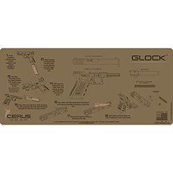 Podložka pro čištění zbraní GLOCK INSTRUCTIONAL COYOTE