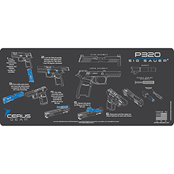 Podložka pro čištění zbraní SIG320 INSTRUCTIONAL 12"X27", CHAR GRAY