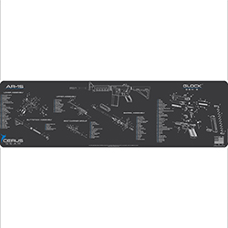 Podložka pro čištění zbraní AR15/GLOCK G5 SCHEMATIC COMBO MAGNUM CHAR GRAY