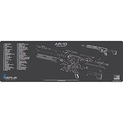Podložka pro čištění zbraní AR10 SCHEMATIC RIFLE CHAR GRAY