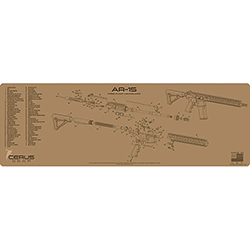 Podložka pro čištění zbraní AR15 FREE FLOAT HANDGUARD SCHEMATIC COYOTE