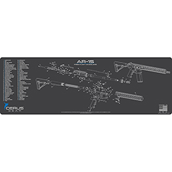 Podložka pro čištění zbraní AR15 FREE FLOAT HANDGUARD SCHEMATIC CHAR GRAY