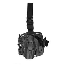 Stehenní platforma Scorpus s pouzdro HK USP s pojistkou pro leváka MTR R - černé
