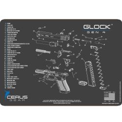 Podložka pro čištění zbraní GLOCK GEN 4 SCHEMATIC GREY