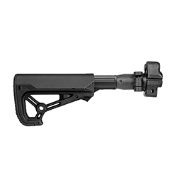 Sklopná teleskopická pažba s koncovkou GL-CORE-S pro MP5 - černá