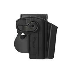 IMI Defense Polymer Retention Gun Holster Level 2 with Integrated Magazine Pouch for Sig Sauer Mosquito