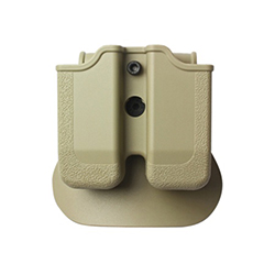 MP03 - polymerové pouzdro IMI Defense na 2 zásobníky (Beretta, Browning, Colt, CZ, EAA, Keltec, Magnum, SW, Sig, Taurus, Walther) - pískové